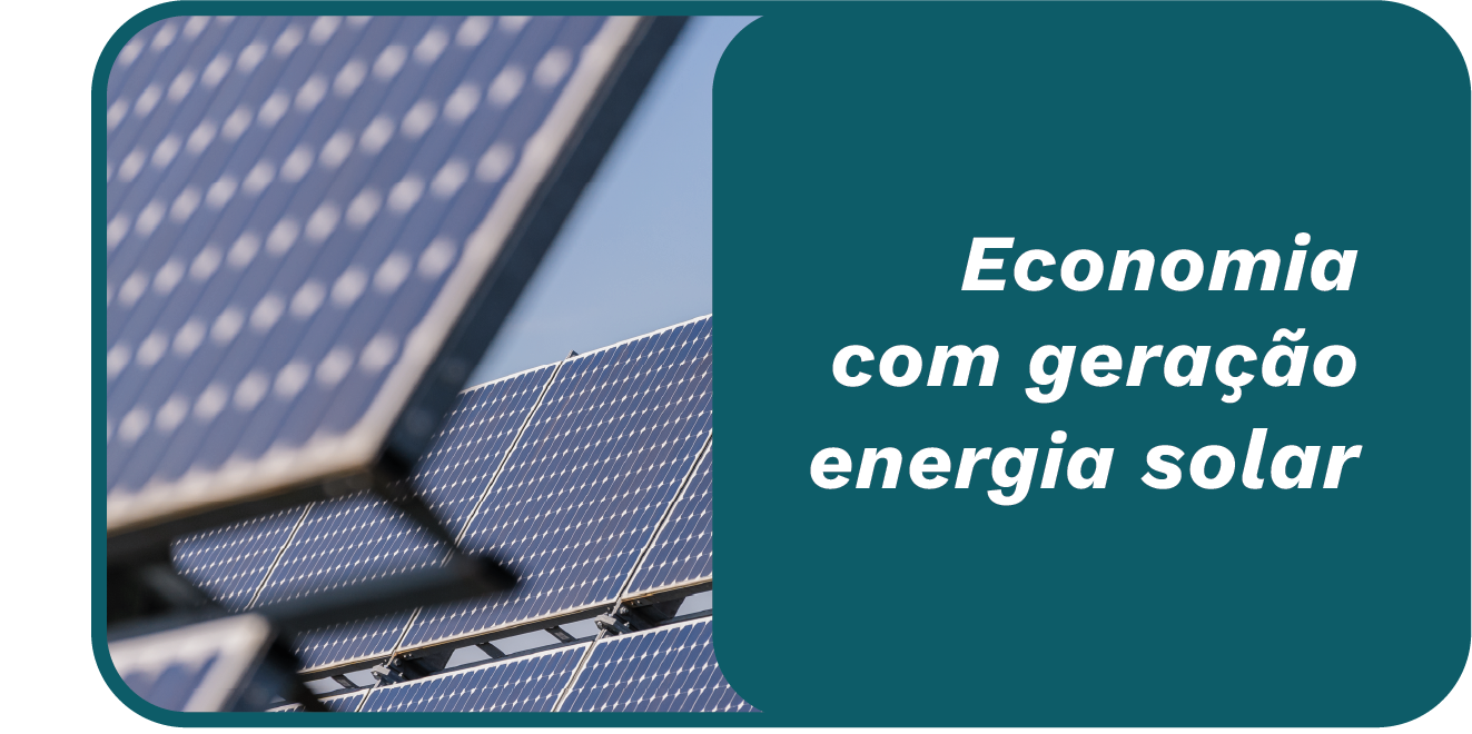 Economia com geração energia solar